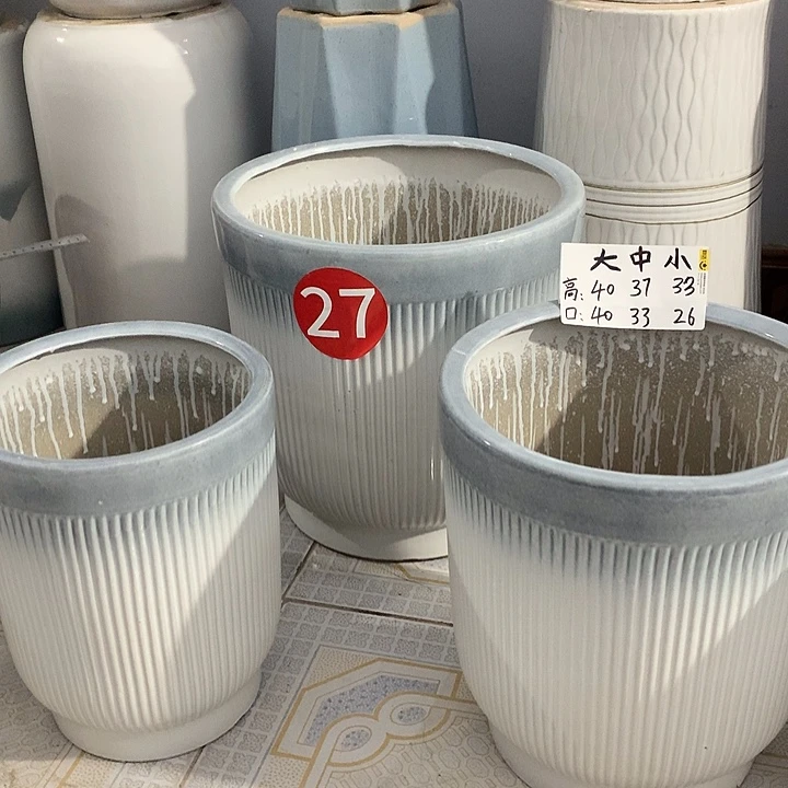 灰色渐变细条纹大中小一套三个送托盘默认微瑕