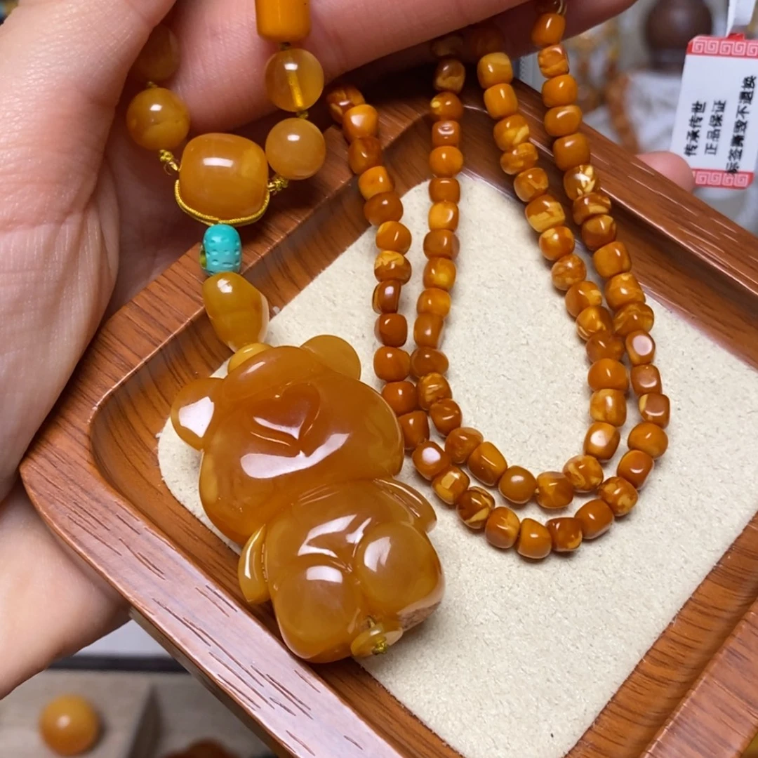 【闪购商品】蜜蜡颈饰未镶嵌项链