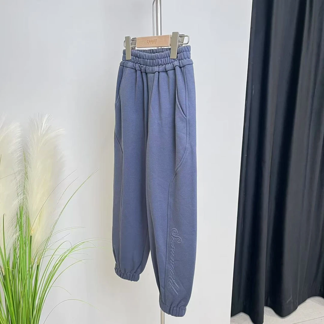 秋冬男童加绒卫裤兰色 1190禾系