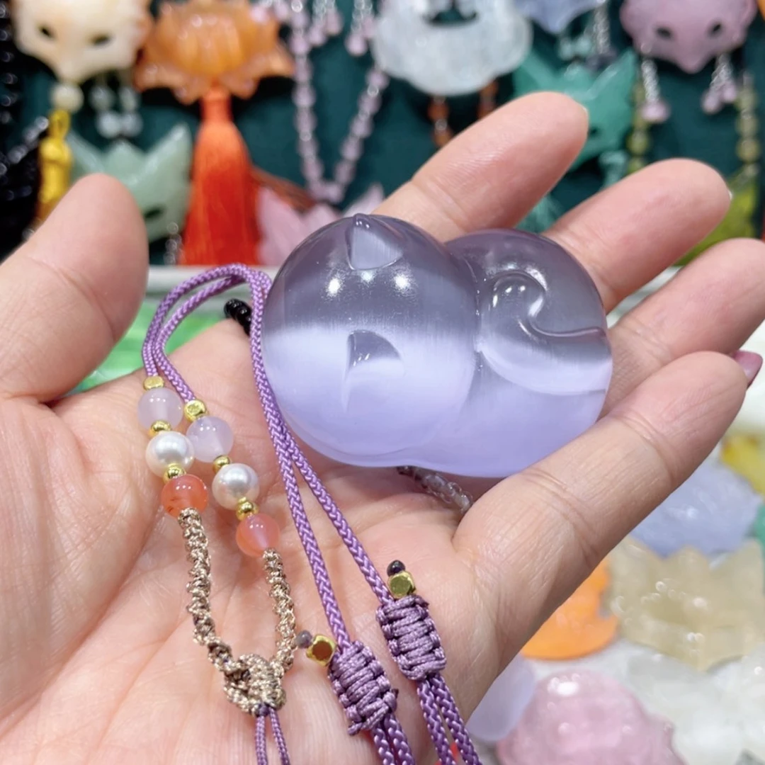 【闪购商品】未镶嵌岫玉颈饰珊*26猫眼