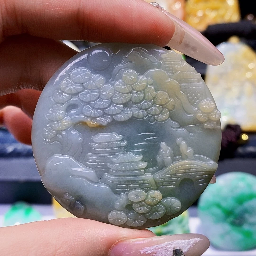 翡翠未镶嵌颈饰翡翠