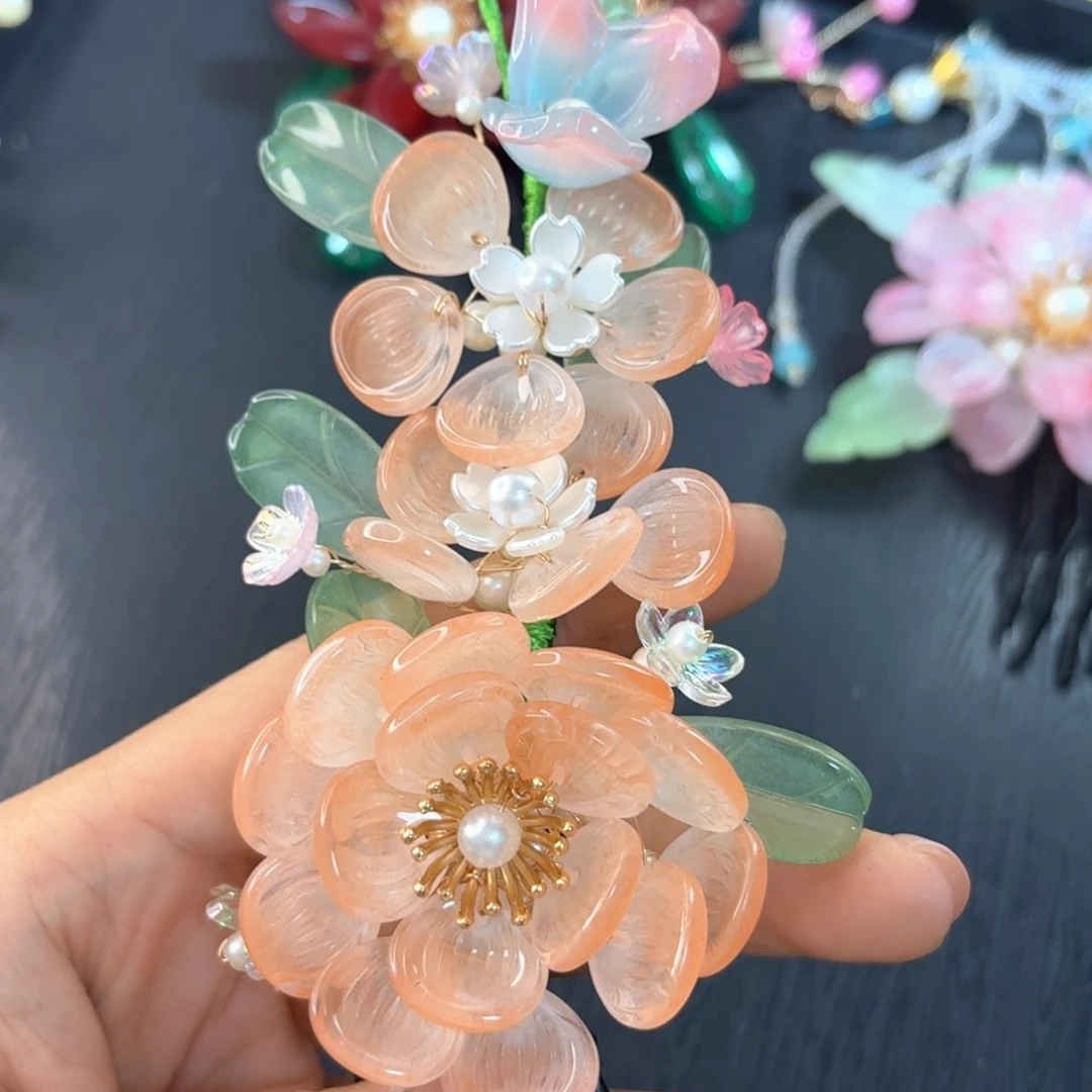 铁合金仿水晶古风琉璃发簪闪购