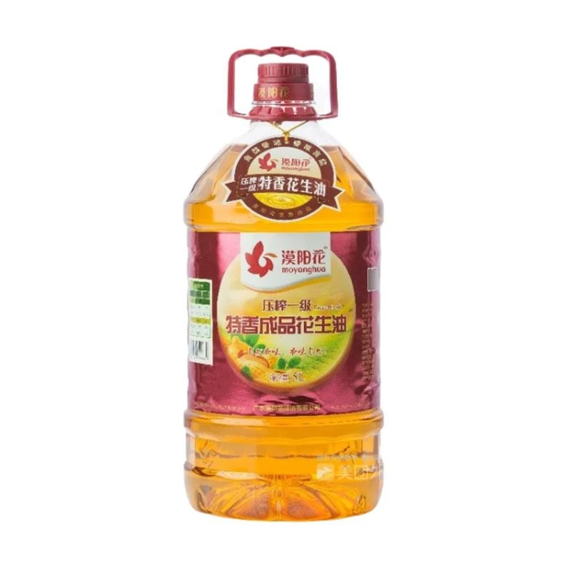漠阳花压榨一级特香成品花生油5L