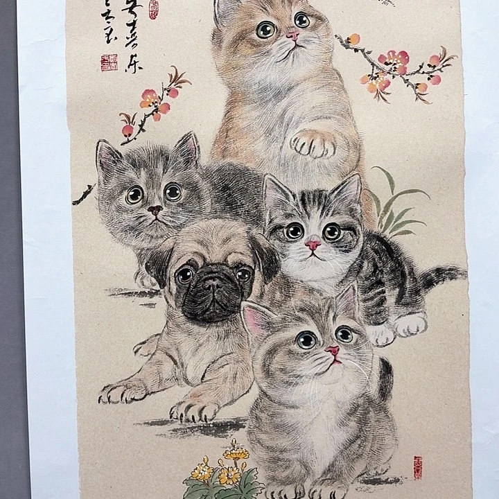 国画亲笔手绘放心去藏