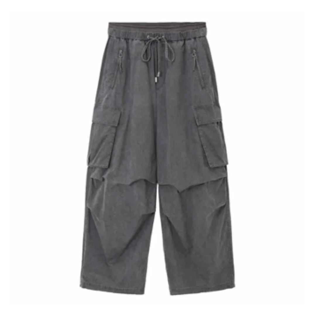 AVVENN2025春做旧感直筒阔腿工装休闲裤女1590UPY买手店