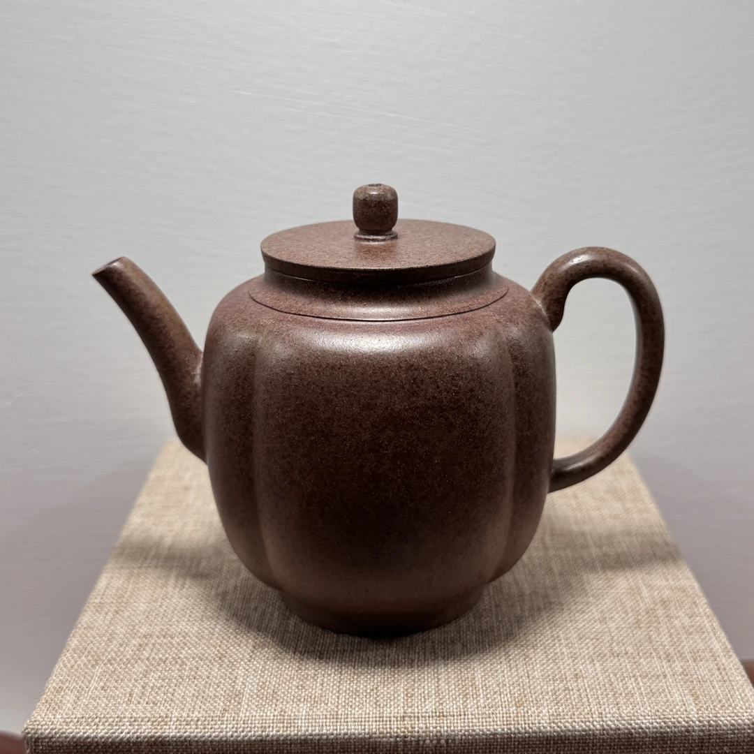 筋纹宫灯 原矿段泥 柴烧壶半手工