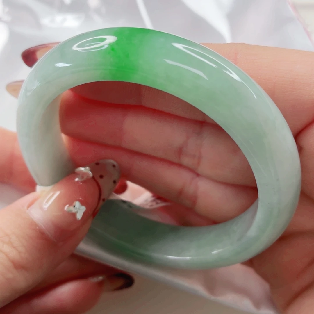 翡翠未镶嵌手镯53x199