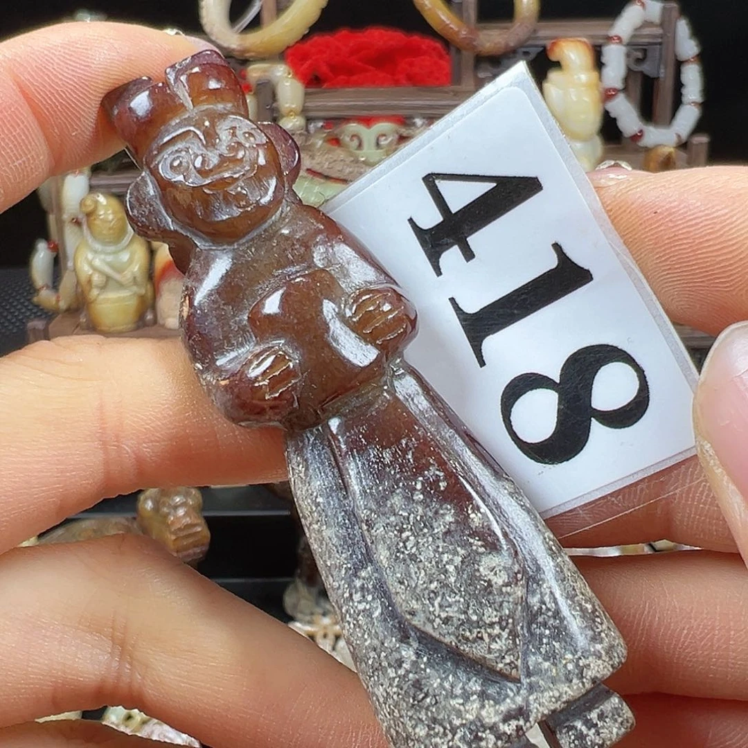 和田玉未镶嵌挂件