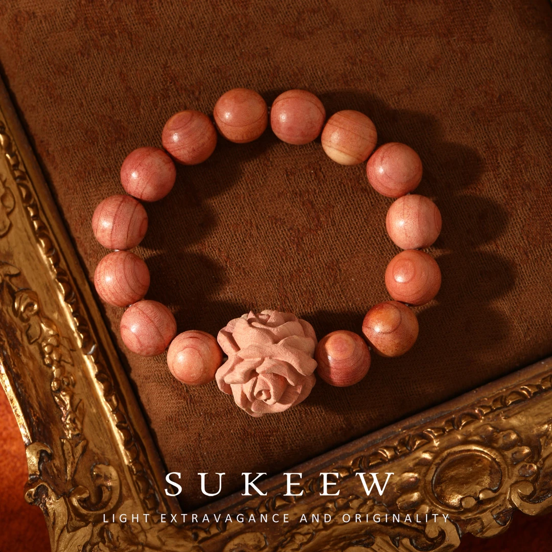 SUKEEW/酥可【木本玫瑰】轻奢木雕玫瑰手链284101