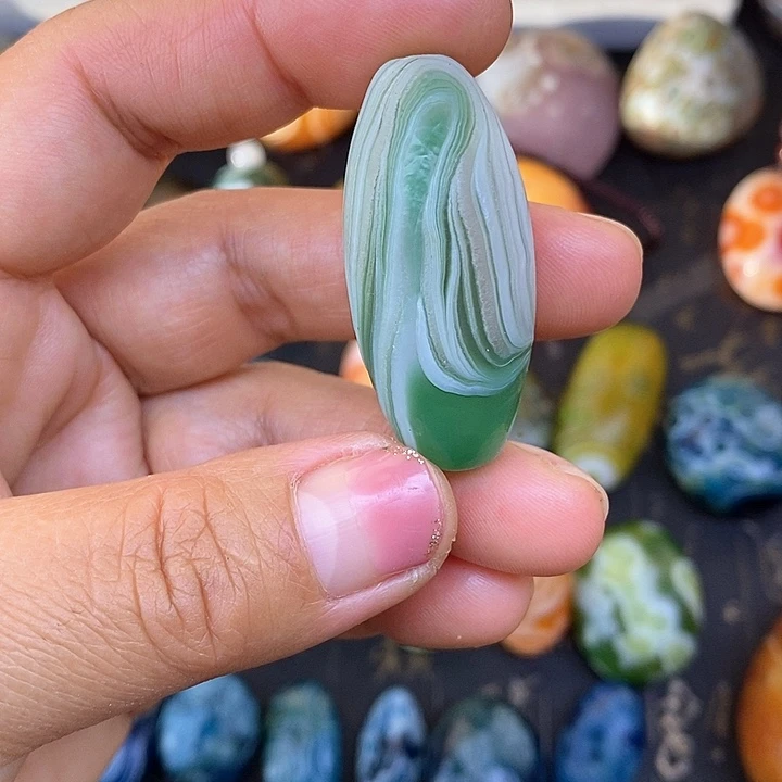 桶珠无孔花眼玛瑙