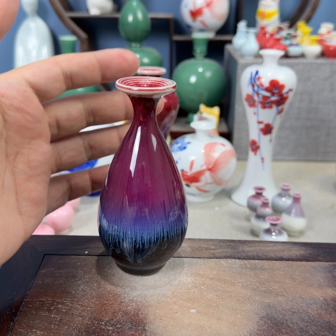 陶瓷手工小花器摆件