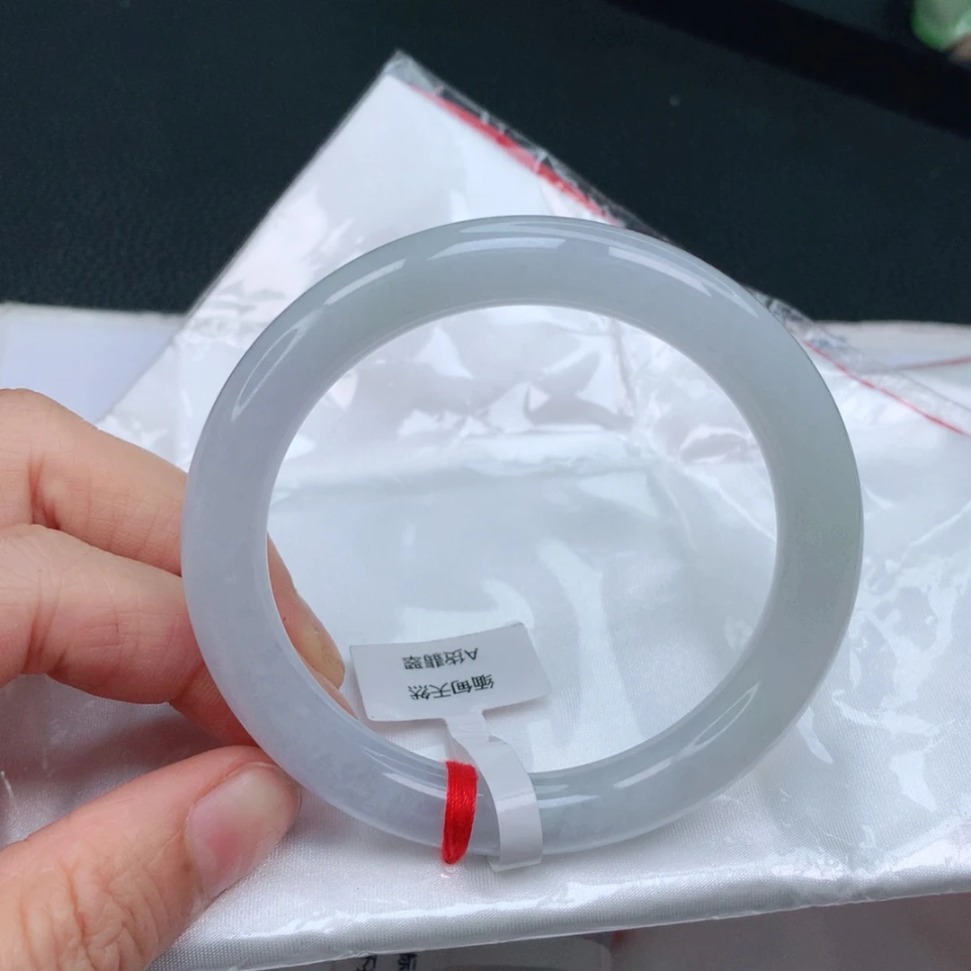 翡翠手镯未镶嵌一***美缅甸天然57-58
