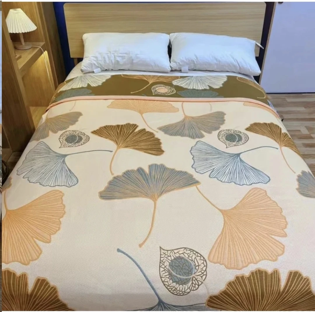 【黄银杏】单人1.5*2米多功能纱布盖毯