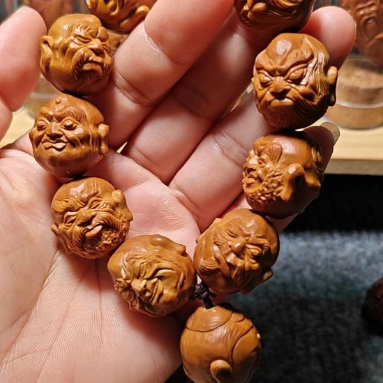 慢***理手串/手链橄榄核橄榄核核雕手串十八罗汉