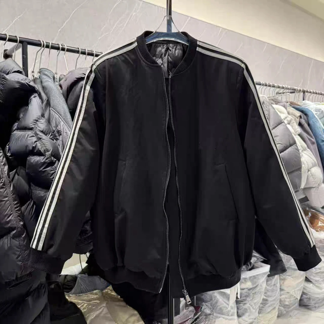 2306#2025新款厚款冬装白鹅绒羽绒外套圆领运动百搭