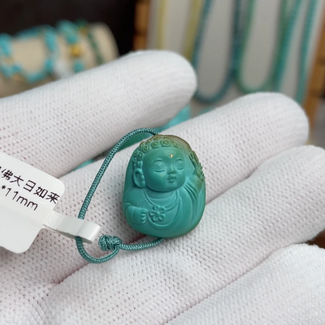 未镶嵌绿松石炫彩宝宝佛