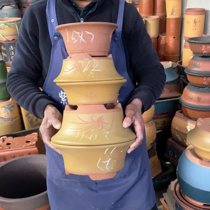 紫砂花盆紫砂花盆