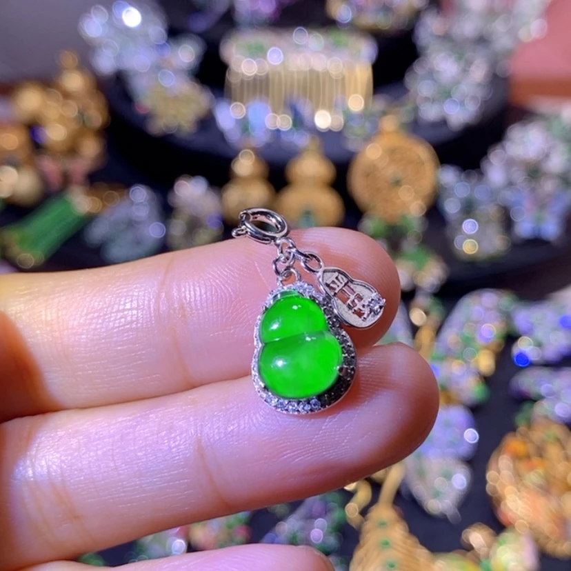 【闪购商品】银S925镶嵌挂件翡翠
