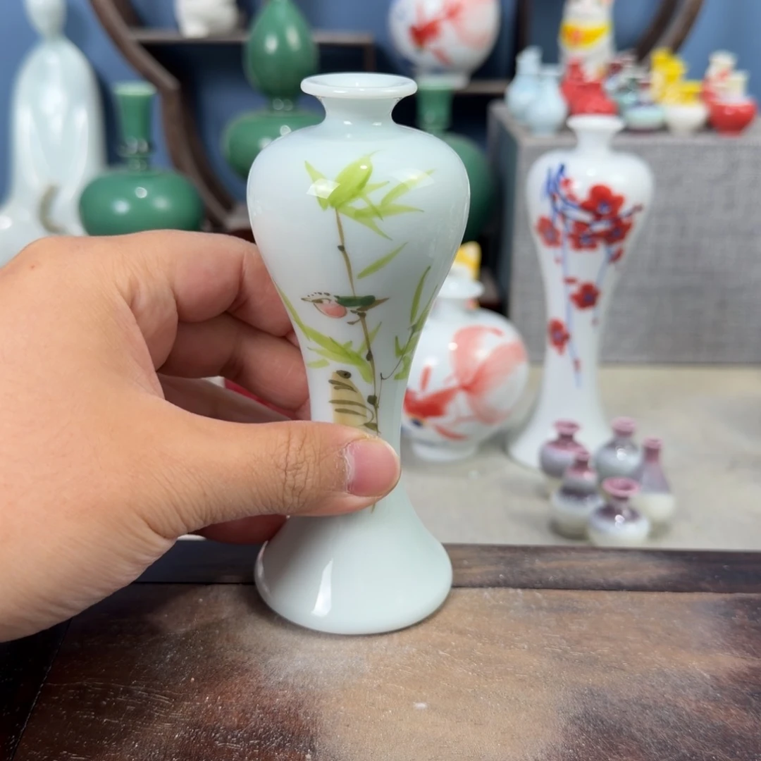 陶瓷手工小花器摆件