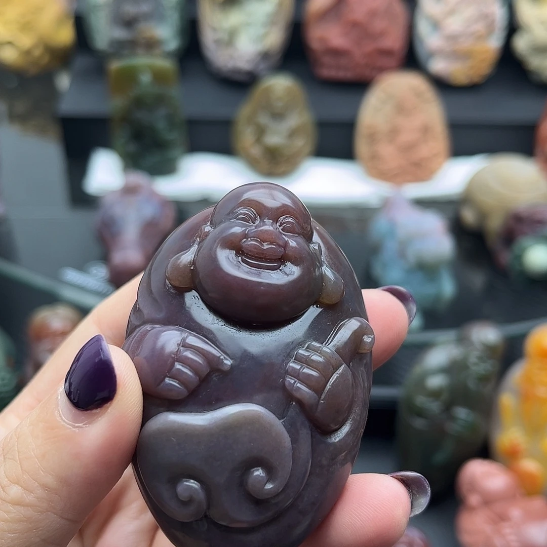 未镶嵌手把件石英质玉