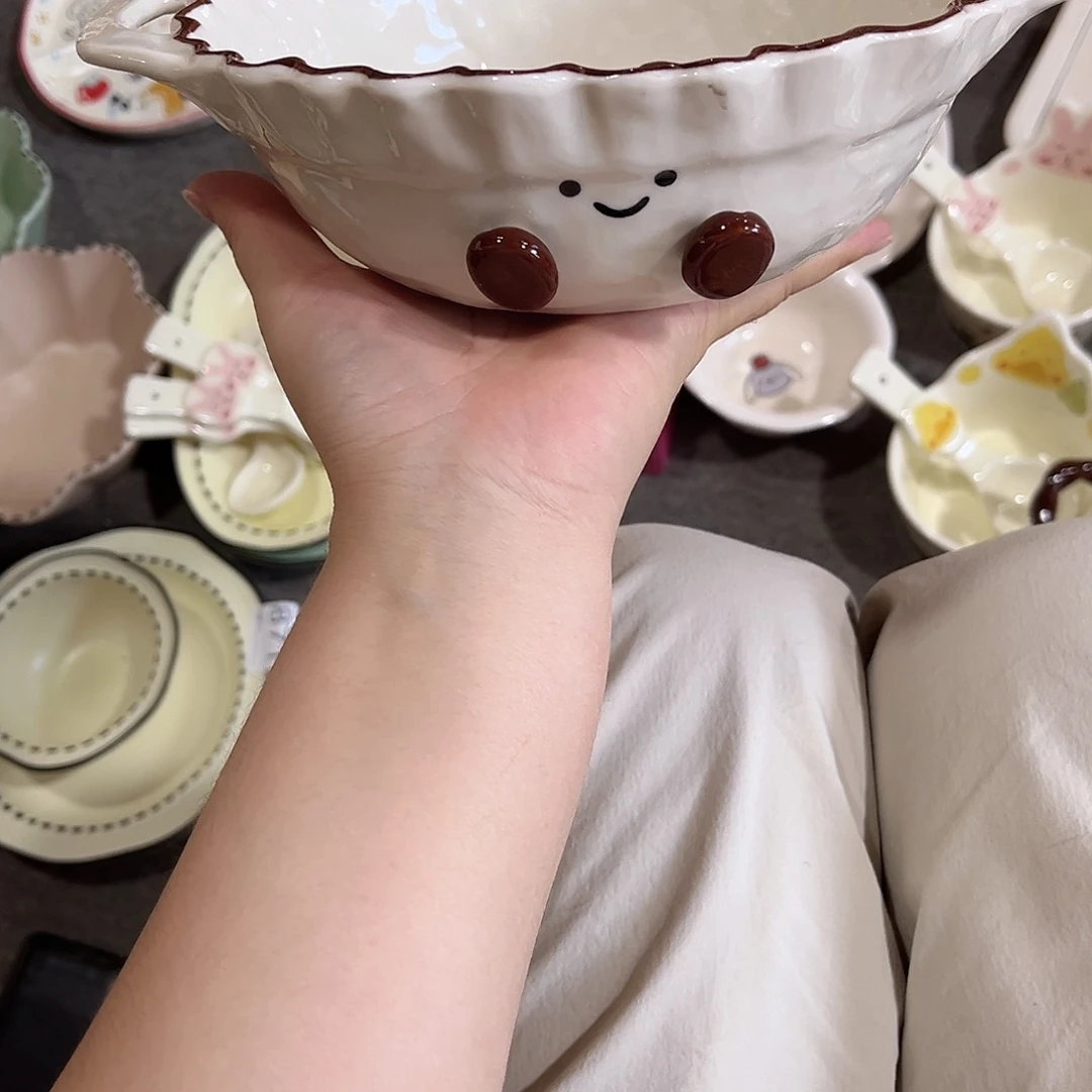 可爱豆豆7寸大汤碗