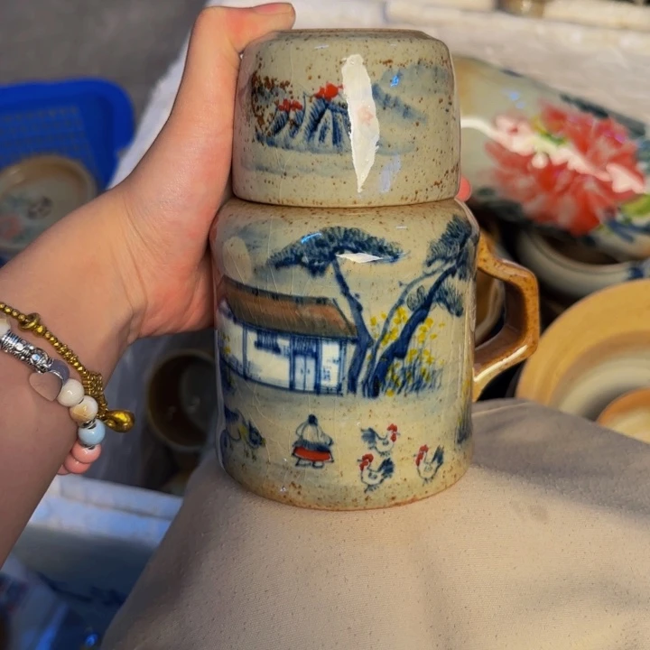 瓷片景德镇陶瓷手工手绘