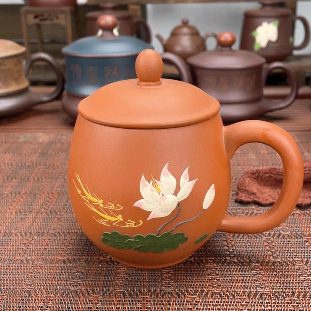 【闪购商品】紫砂茶杯宜兴原矿紫砂盖杯微瑕