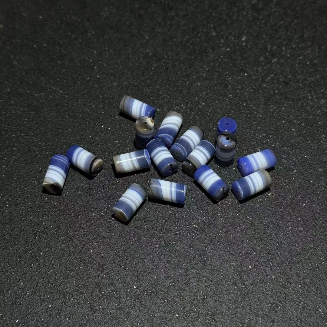 【与帅珠宝】蓝缠丝玛瑙单珠DS092505-多样性发其一