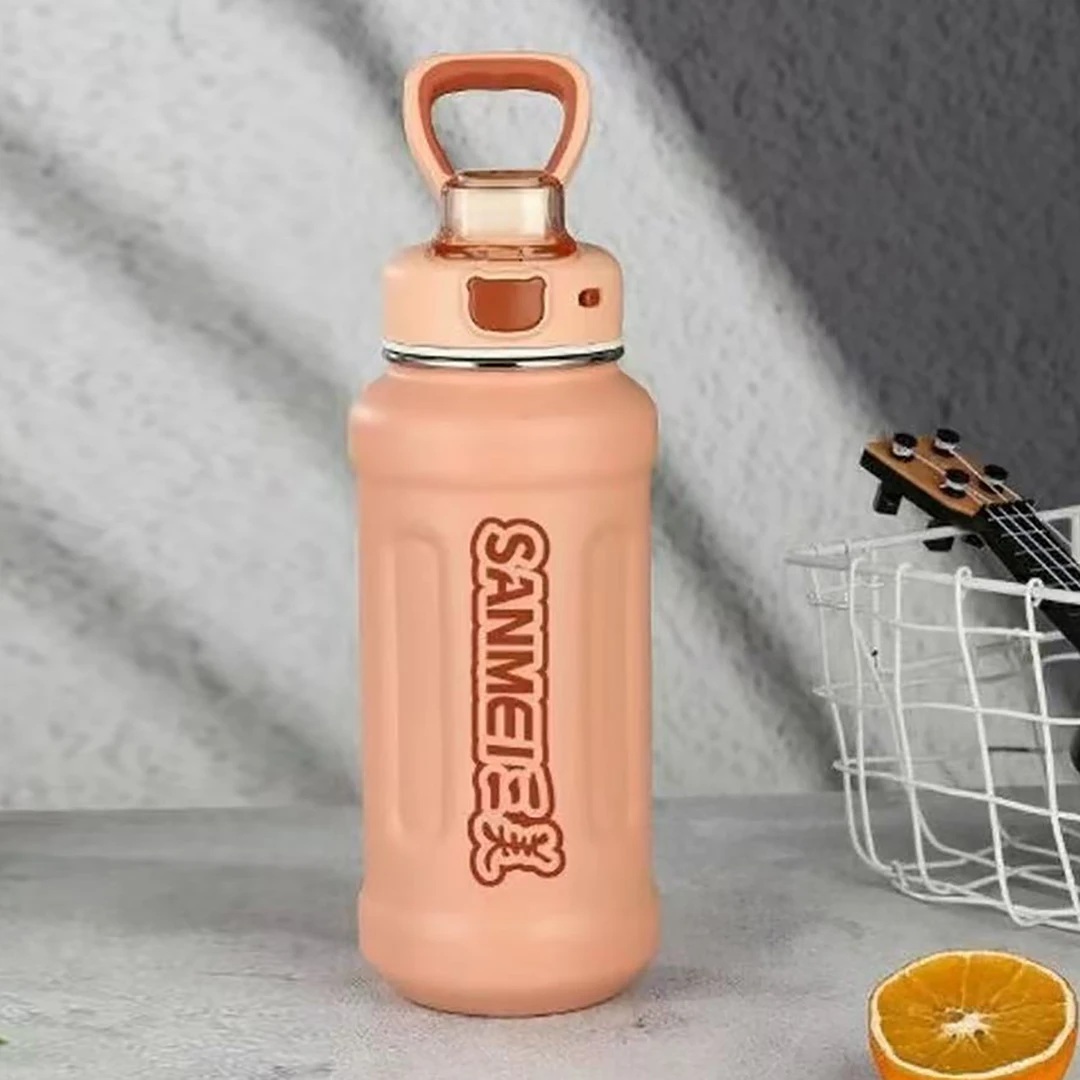 304不锈钢便携大容量吸管户外运动保温 杯H117