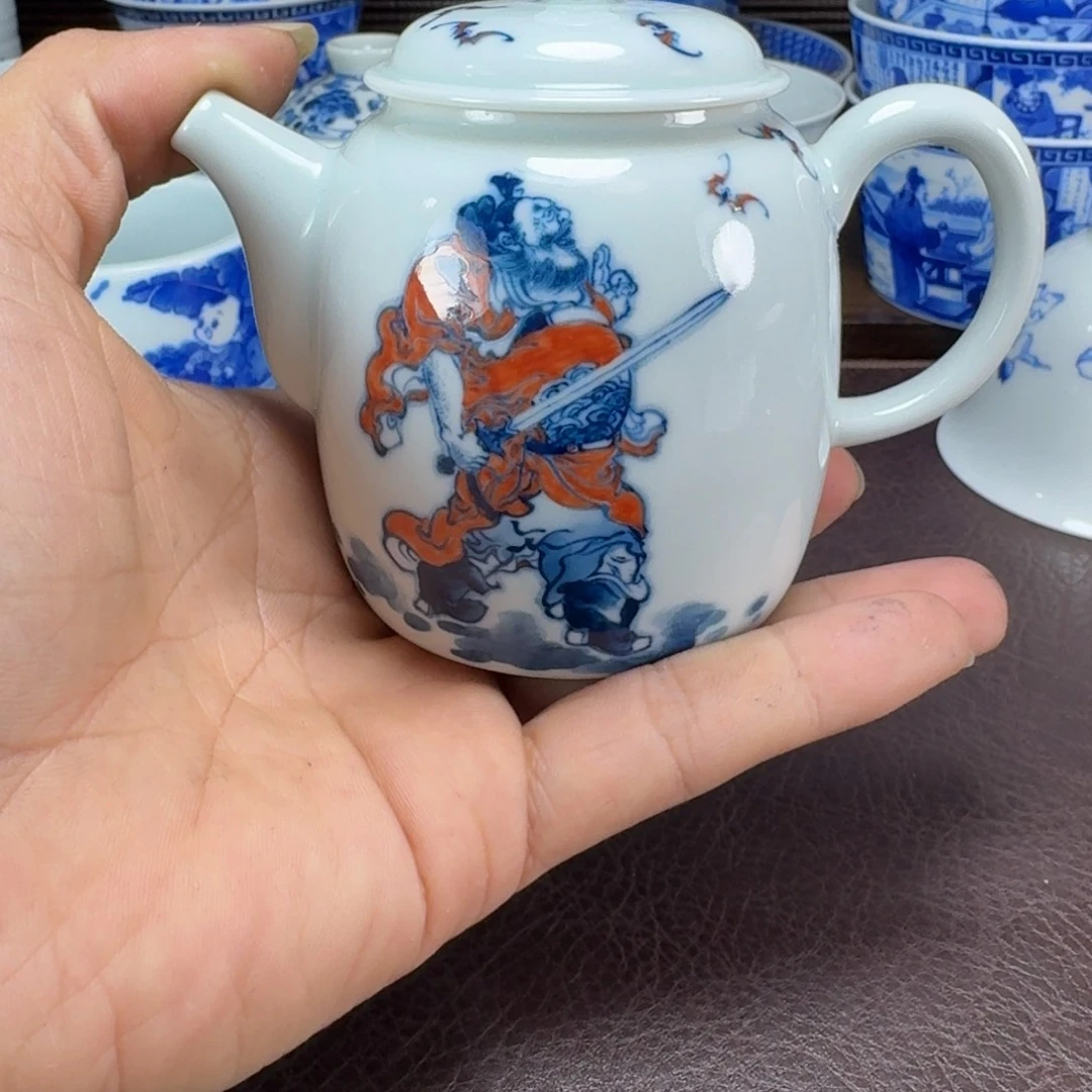 m***e瓷片当代景德镇陶瓷手绘茶具