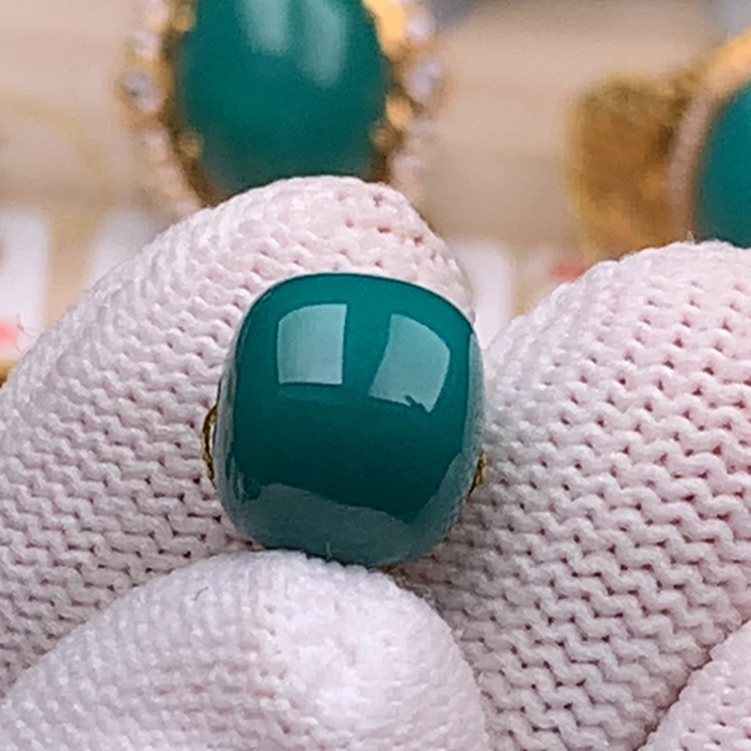 未镶嵌绿松石珠宝奇石10.6mm