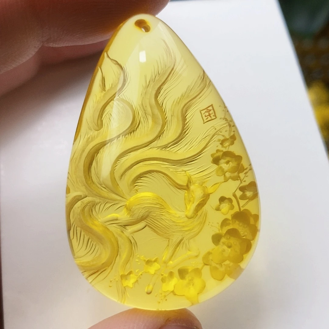 【闪购商品】金珀吊坠(不含链)未镶嵌