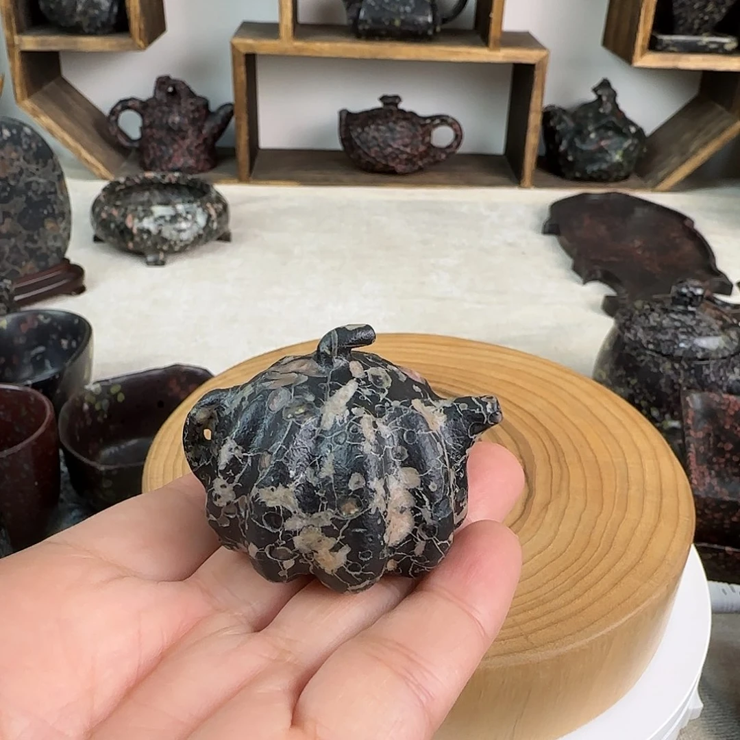 梅花玉精品把把壶茶摆件