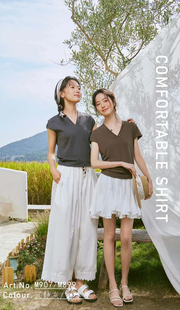 【宝藏婆媳】夏季百搭慵懒宽松女士T恤899