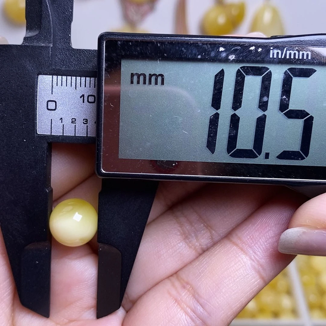 裸石琥珀未镶嵌✨*忧蜜蜡圆珠