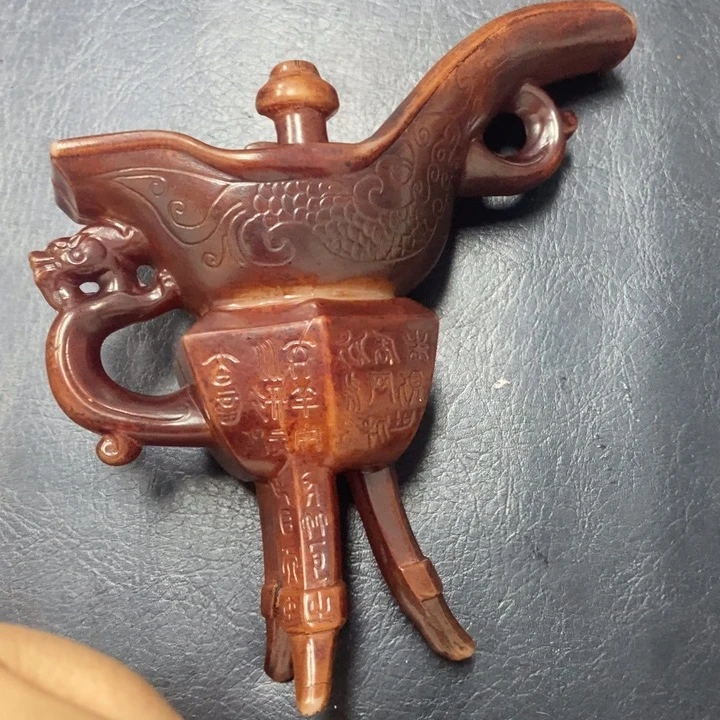 白玉菩提吊坠摆件