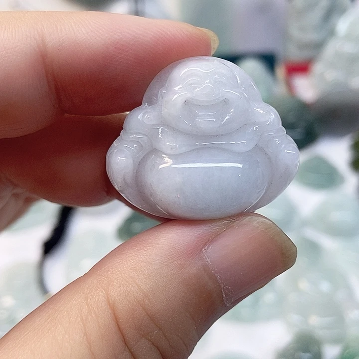 翡翠未镶嵌颈饰佛公