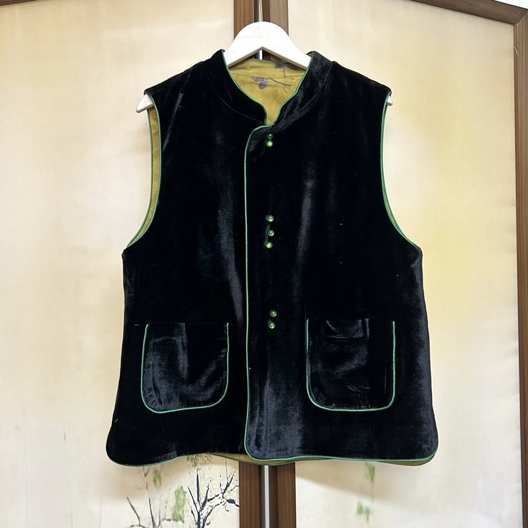 花萝丝绒双面双穿马甲178