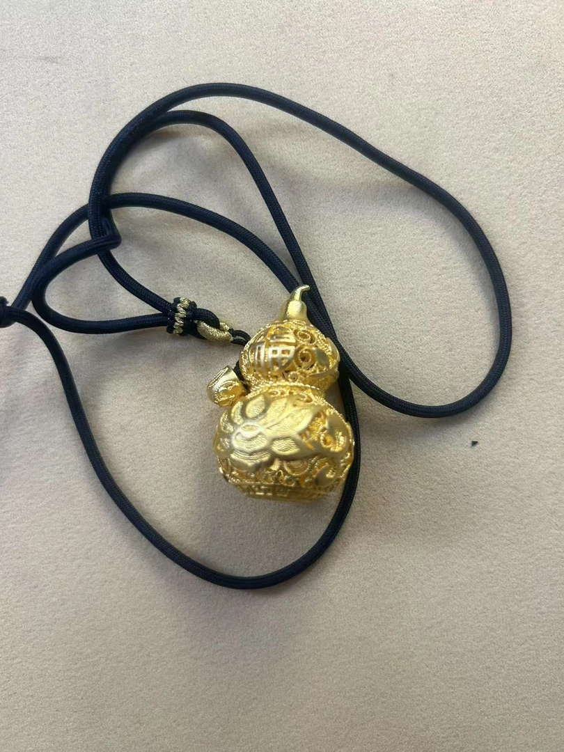 吊坠足银 古法葫芦