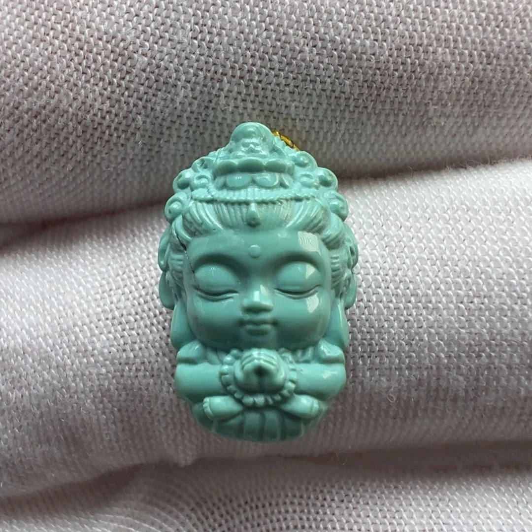 绿松石未镶嵌配饰11.3*17