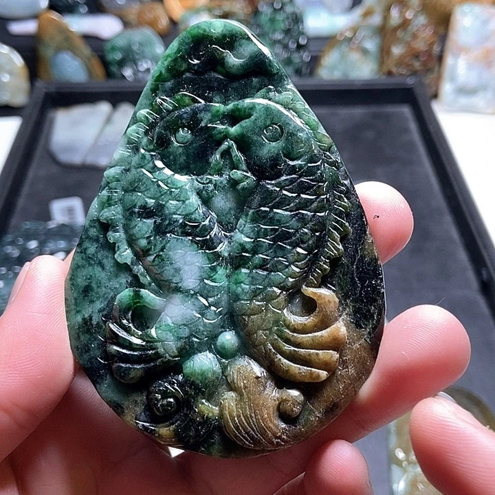 翡翠未镶嵌颈饰翡翠a货