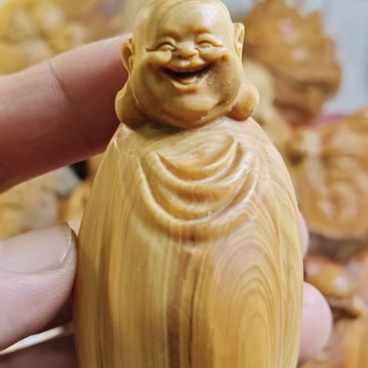 柏木糖心料大肚乐乐手把件