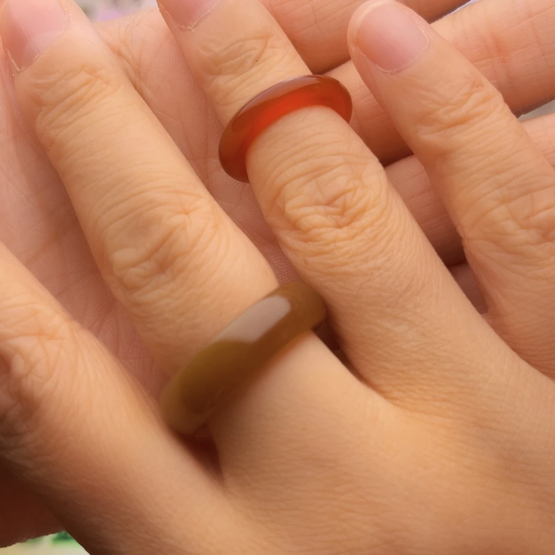 玛瑙/玉髓戒指未镶嵌