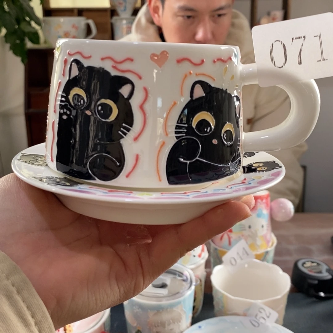 瓷片景德镇釉下彩手绘