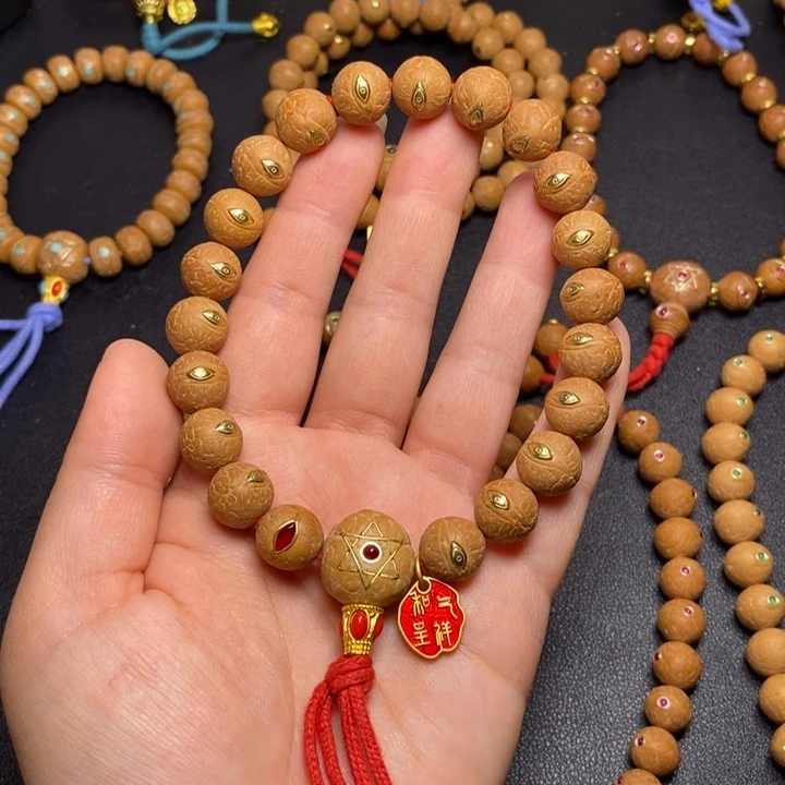 手串凤眼菩提铜眼12+手串