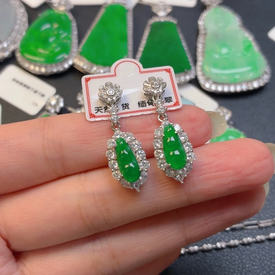 翡翠银S925镶嵌颈饰