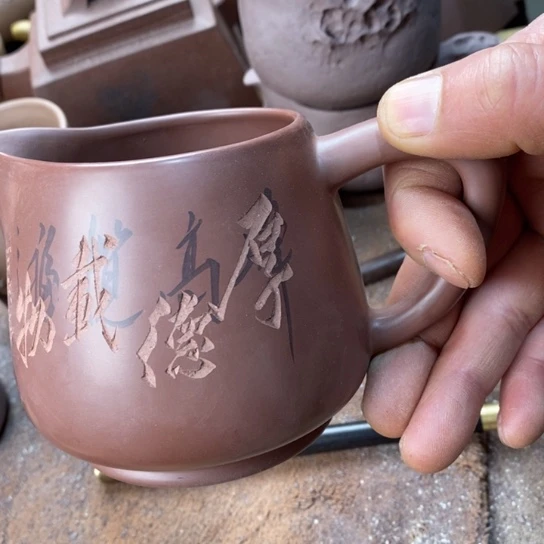 紫砂茶杯天***?宜兴紫砂