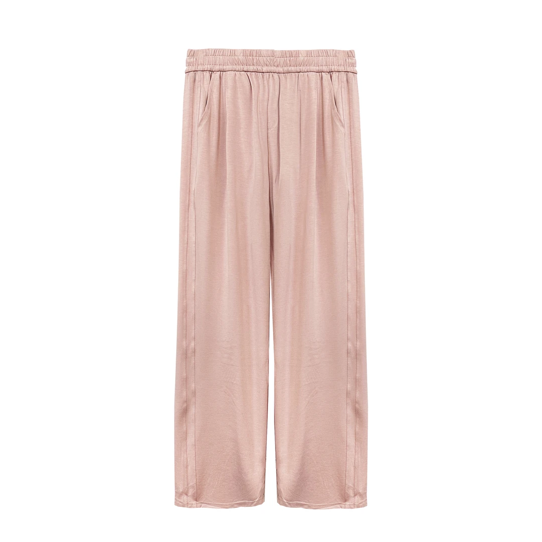 春夏新品！女士休闲百搭直筒空气棉直筒裤F07