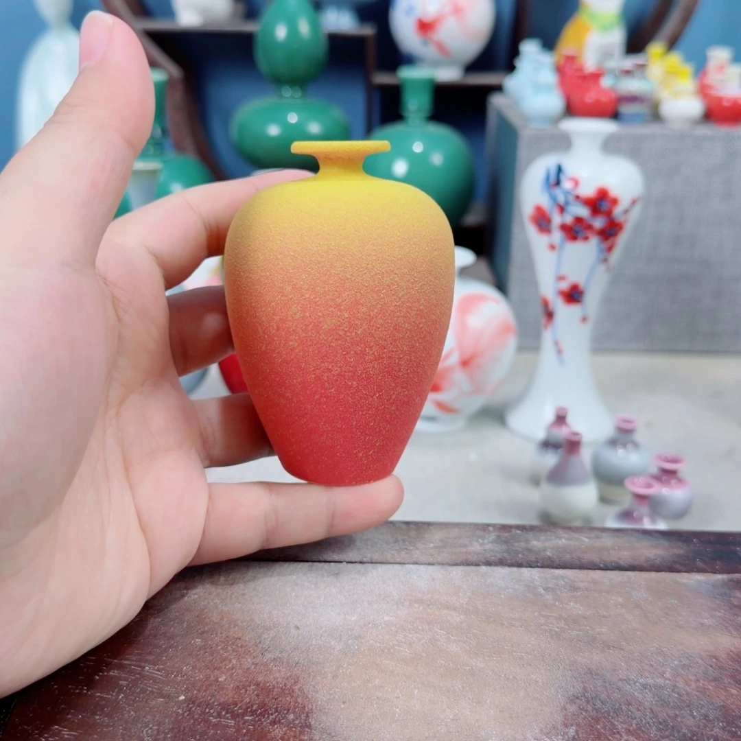 陶瓷手工小花器摆件