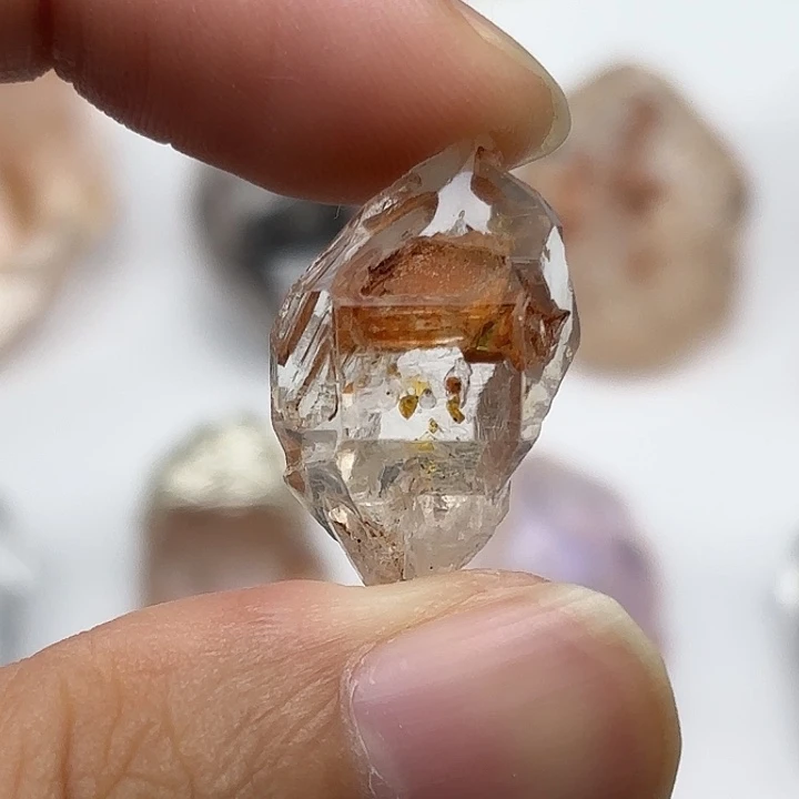 水晶颈饰未镶嵌巴基斯坦油胆闪灵钻24mm+